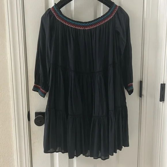 Free People Embroidered Off-the-Shoulder Mini Dress - Picture 11 of 13
